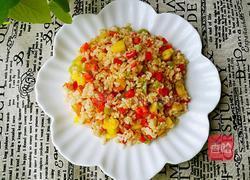 田园菠萝炒饭的做法图解7