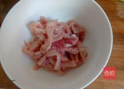 肉丝炒蒜苔的做法图解2