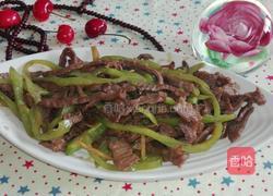 青椒炒牛肉丝的做法图解11