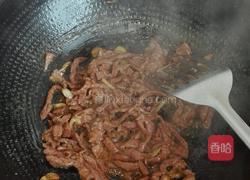 青椒炒牛肉丝的做法图解8