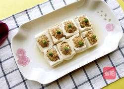 豆腐蒸肉末的做法图解7