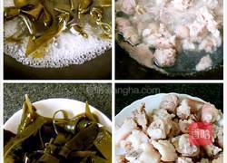 海带黄豆猪蹄汤的做法图解2