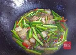 蒜苗炒肉的做法图解9