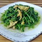 茼蒿炒鸡蛋