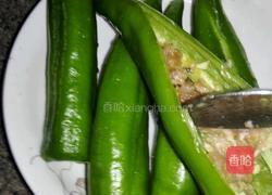 肉酿虎皮青椒的做法图解3