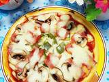 培根烤蘑菇披萨的做法[图]