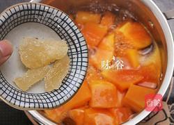 木瓜炖牛奶的做法图解4