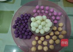 甜酒彩色小汤圆的做法图解11