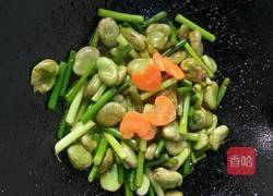 蚕豆炒蒜苗的做法图解11