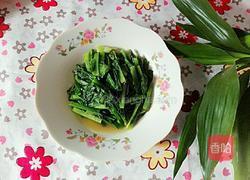 清炒油麦菜的做法图解4