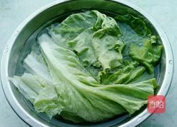 虾米青菜粥的做法图解2