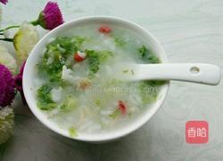 虾米青菜粥的做法图解10