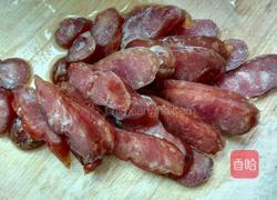 荷兰豆炒腊味的做法图解3
