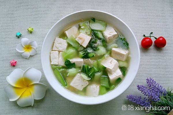 小白菜豆腐湯