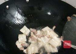 五花肉炒花菜的做法图解4