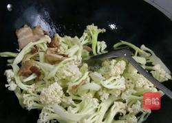 五花肉炒花菜的做法图解6