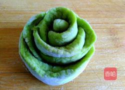 绿玫瑰花卷的做法图解13