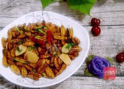 干煸茧蛹的做法图解7