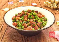 豌豆炒腊肉的做法图解9