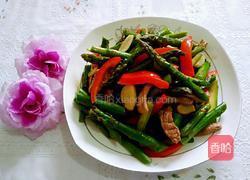 芦笋小炒肉的做法图解6