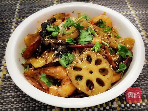 出锅撒上熟白芝麻!成品图!味道相当不错了!