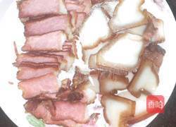 莴苣炒老腊肉的做法图解3