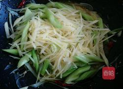 芹菜炒土豆丝的做法图解5
