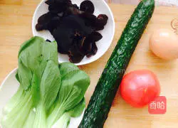 Illustration of how to make vegetarian soup 1