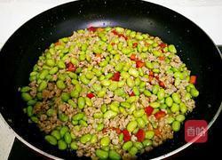 毛豆米炒肉末的做法图解8