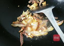 红椒四季豆炒腊肉的做法图解6