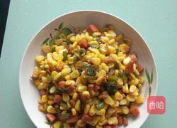 玉米炒肉丁的做法图解4