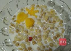 牛奶水果麦片配黄桃的做法图解5