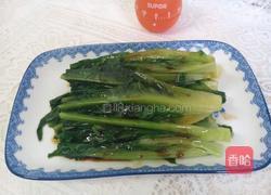 白灼油麦菜的做法图解7