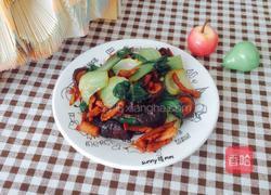 香菇肉片炒油菜的做法图解9