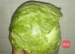 白灼圆生菜的做法图解1