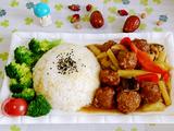 肉丸土豆盖浇饭