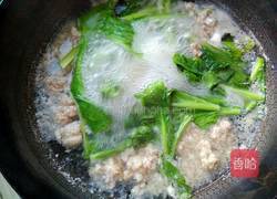 小白菜汆丸子的做法图解12