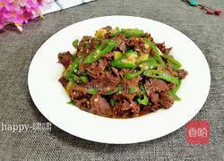 青椒炒牛肉的做法图解8