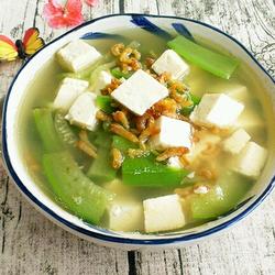 海米丝瓜豆腐汤的做法[图]