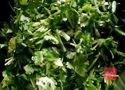 香菜拌面菜的做法图解2