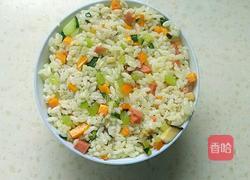 彩蔬炒饭的做法图解6