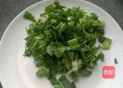 花生青菜粥的做法图解3