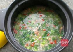 花生青菜粥的做法图解6