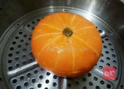 南瓜蒸蛋的做法图解3