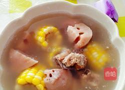 玉米莲藕排骨汤的做法图解8