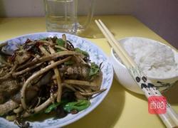 茶树菇炒五花肉的做法图解8