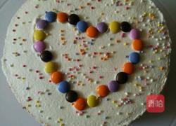 彩虹心形蛋糕的做法图解4