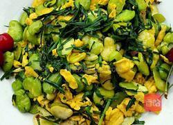 韭菜鸡蛋蚕豆米的做法图解12