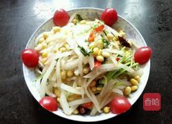 白萝卜丝炒黄豆的做法图解7