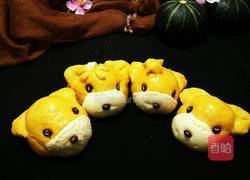 小熊南瓜豆沙包的做法图解12